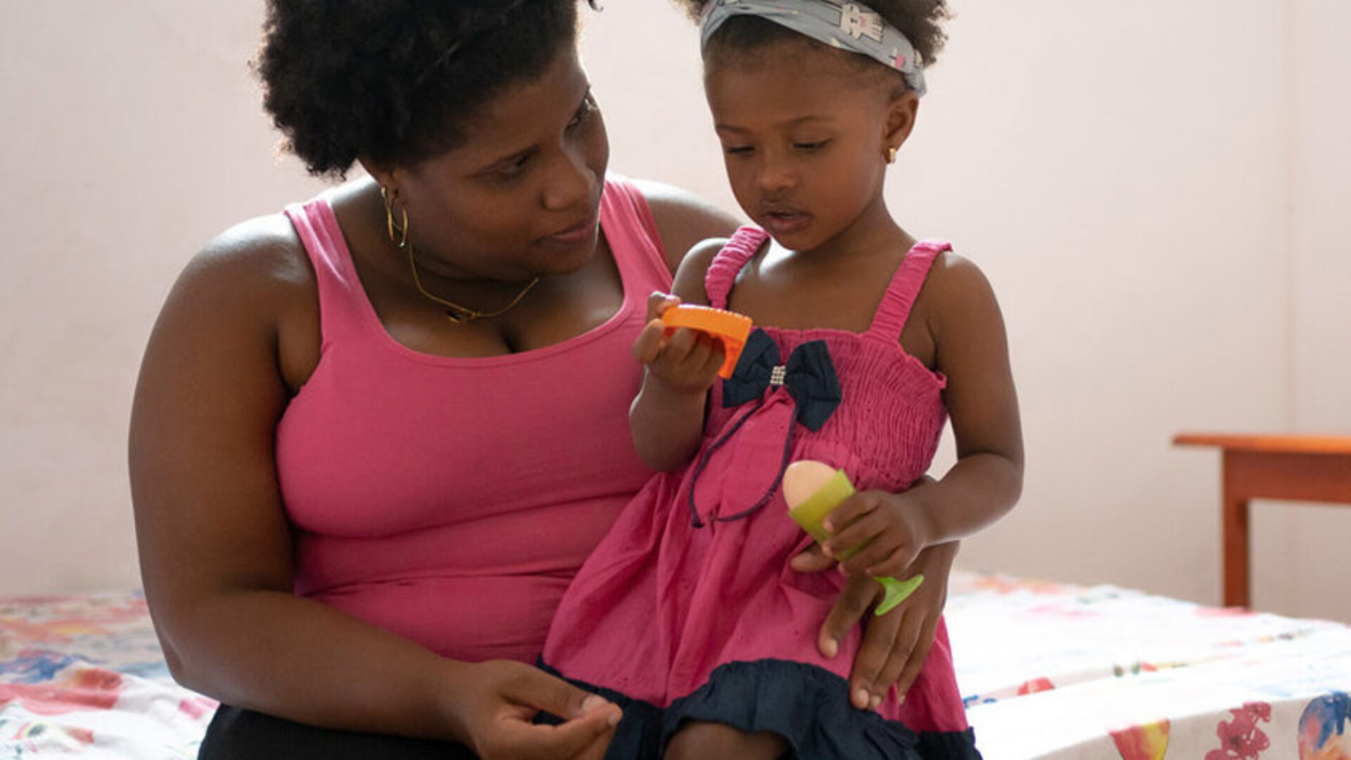 Image of a mom and daughter.