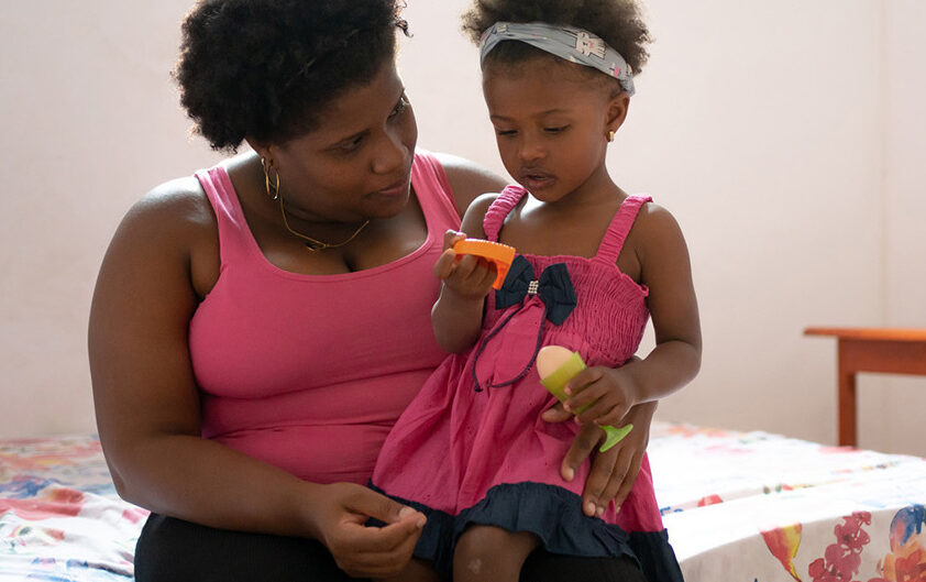 Image of a mom and daughter.