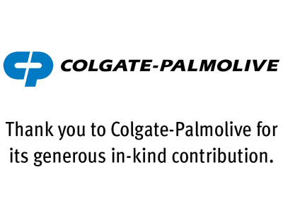 thank you to Colgate-Palmolive for its generous in-kind contribution.